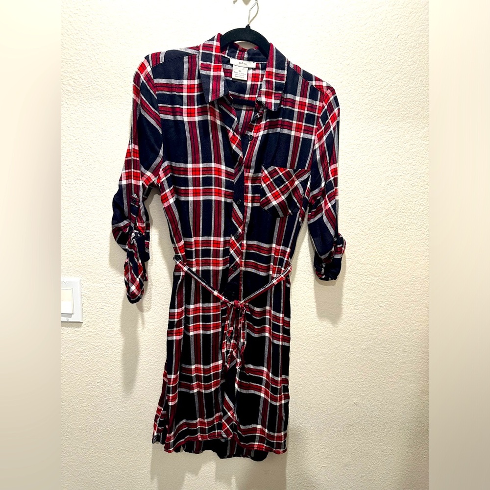 Plaid Shirt Dress